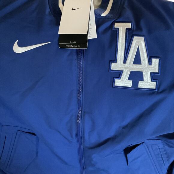 Authentic Los Angeles Dodgers Blue On Field Performance Jacket Men Small NEW NWT - Picture 7 of 12